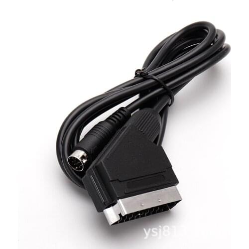 6FT EU RGB Scart Lead cable For Sega -Mega Drive 2 -Genesis 2 Megadrive 2 MD2 RGB AV Scart Cable