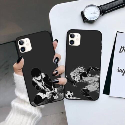 Anime blue lock Passion football Phone Case for iPhone 11 12 pro XS MAX 8 7 6 6S Plus X 5S SE 2020 XR Soft silicone funda