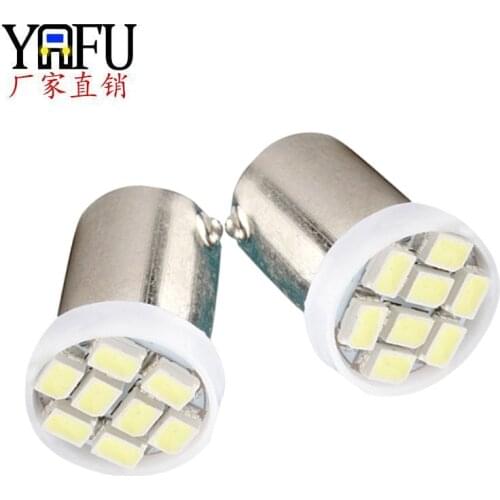 Ba9s Automobile Led License Plate Lamp 1206-8smd Automobile Led Reading Lamp Automobile Led Instrument Indicator