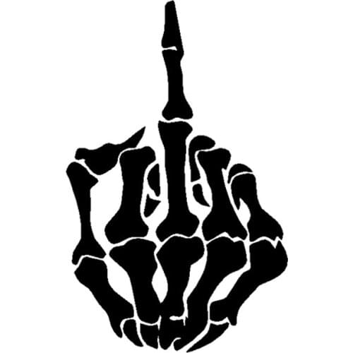 Car Stickers middle-finger Fxxk Creative Funny Decals Waterproof Auto Tuning Styling Vinyls 14cm 19cm D15