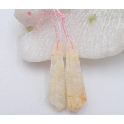 Natural Chohua jasper Earring Beads,Fashion Semi-precious stones, Jewelry accessories Earring Jewelry,36x16x3mm,5.9gg