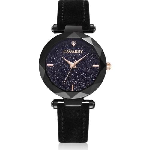 Women Watches Luxury Famous Brand Cagarny Quartz WristWatch Woman Waterproof Leather Montre Femme Ladies WatcheRelogio Feminino