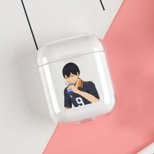 Kageyama Tobio Haikyuu Cases For Apple AirPods 1 2 Case Clear Wireless Bluetooth Earphone Case Protective Shell