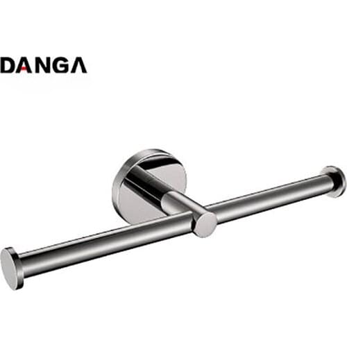 1 Pcs Paper Towel Holder Toilet Paper Storage Rod Tissue Holder Cylindrical Storage Rack Wall-mounted Roll Paper Rack with Hook