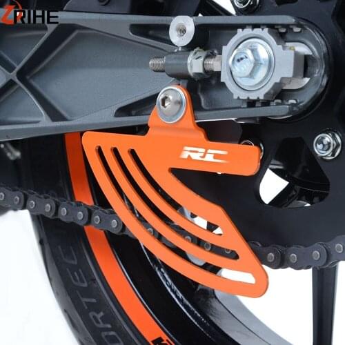 FOR RC 125/200/390 2014-2018 Motorcycle Stainless Steel Chain Cover Protection Toe Chain Guards RC125 RC200 RC390 2017 2016