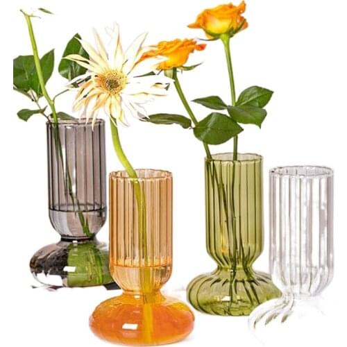 European Glass Vase Crystal Flower Pot Home Decor Room Wedding ation Modern Hydroponics Container