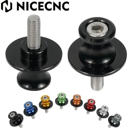 NICECNC 6mm Motorcycle Swing Arm Spools For Yamaha R1 R6 R7 R6S FZ1 FZ8 MT01 MT03 YZF600R MT07 MT09 FZ07 FZ09