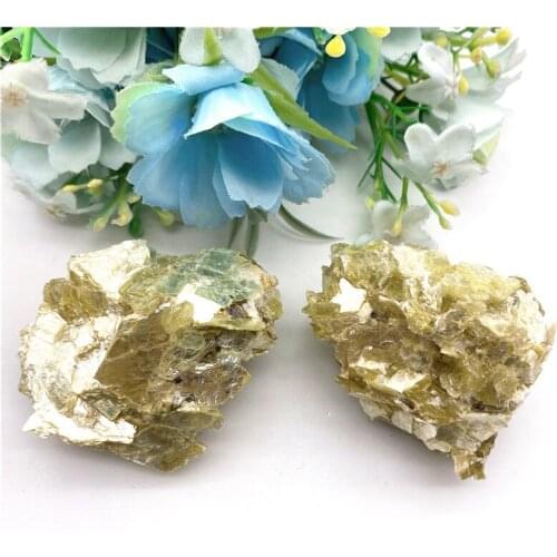 Beautiful Natural Rough Gold Mica Crystal Raw Rock Mineral Stones Specimen Collection Decoration Natural Stones and Crystals