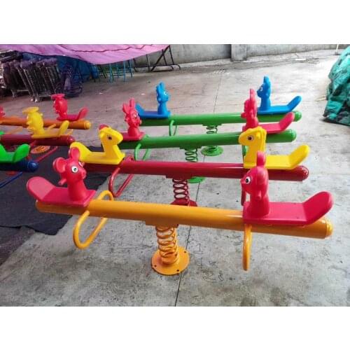Outdoor balance seesaw children seesaw garden toy seesaw chair kids seesaw playground seat baby seesaw childrens horse Q38