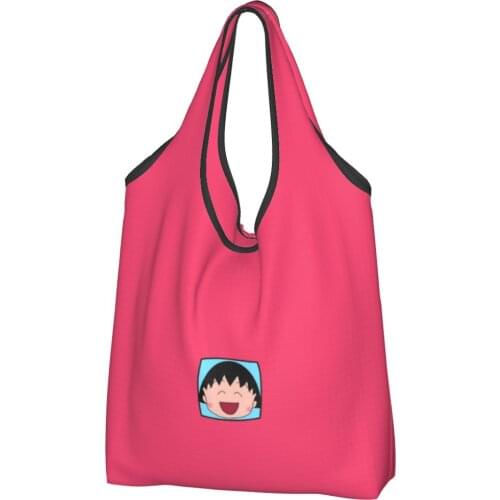 Maruko (3) Canvas Bag Woman Shoulder Bag Japanese Anime Chibi Ins Shoppers Bag