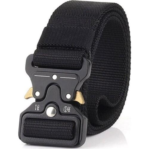 Male Tactical military Canvas young students Belt Outdoor Tactical Belt mens Military Nylon Belts 3.8CM Army ceinture homme 15