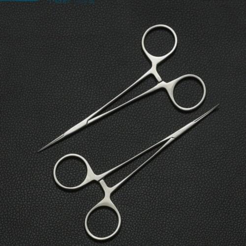Ophthalmological Hemostatic Forceps Microsurgery Tools Stainless Steel Plastic Surgery Double Eyelid Straight Elbow Fine Vessel