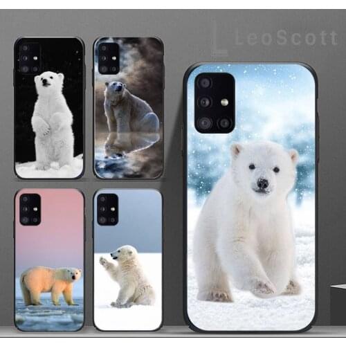 Polar bear Phone Case For Samsung A50 A51 A71 A20E A20S S10 S20 S21 S30 Plus ultra 5G M11