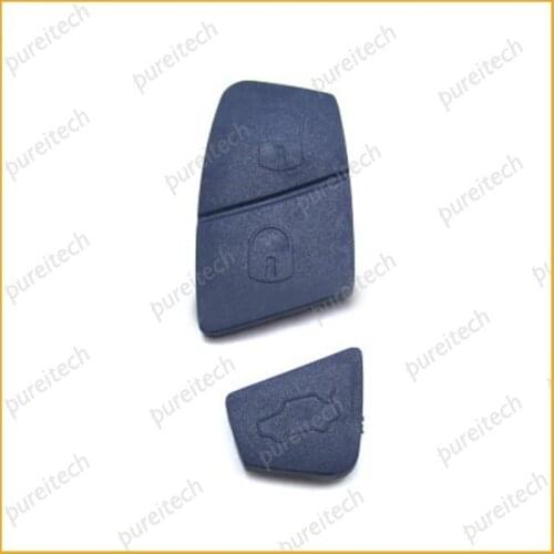 PREISEI 50pieces/lot Blue 3 Button Car Key Silicon Button Rubber Pads Replacements For Fiat Flip Key