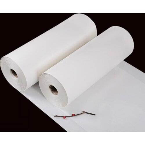 Mica Ripe Rice Paper 100m Long Scroll Thicken Xuan Paper Calligraphy Painting Creation Paper Framed Art Painting Printing Paper