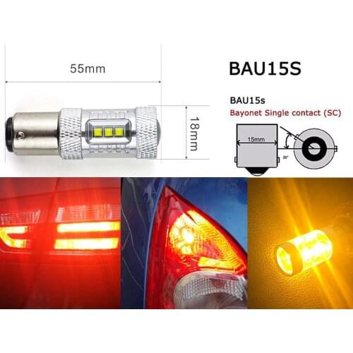 2x Canbus LED BAU15S 7507 PY21W 1156PY Led Light Bulb for BMW E36 E39 E46 E53 E60 E61 E82 E90 E91 E92 E93 F20 F25 F30 F35