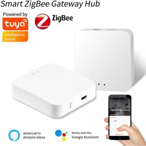 Tuya ZigBee Smart Gateway Hub Smart Home Bridge Smart Life APP Wireless Remote Controller Works with Alexa Google Home