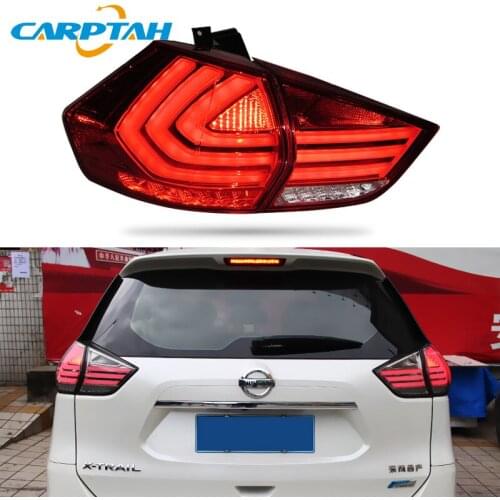 Car Styling Tail Lights Taillight For Nissan X-trail T32 2014 - 2019 Rear Lamp DRL + Turn Signal + Reverse Lamp + Brake LED