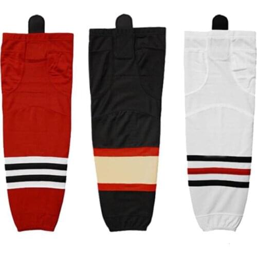 100% Polyester ice hockey socks for team professional hockey socks