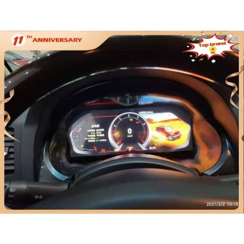 12.3" For Mitsubishi Pajero 2006-16 Android LCD Instrument Panel Assembly Car Navigation Player Modification Special Accessories