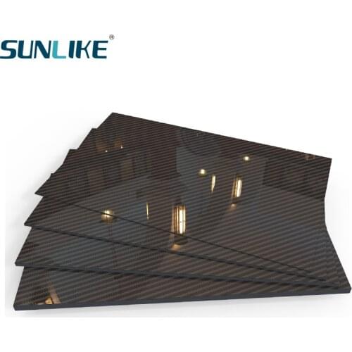 198x248MM Glossy Surface 3K 100% Pure Carbon Fiber Sheet Board Plate Panel Thickness 0.25MM To 6MM Material For RC UAV/Toys