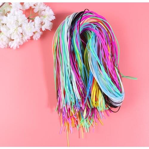 200pcs Colorful Braided Rope PVC Braided Wire Plastic DIY Braided Rope DIY Braided String