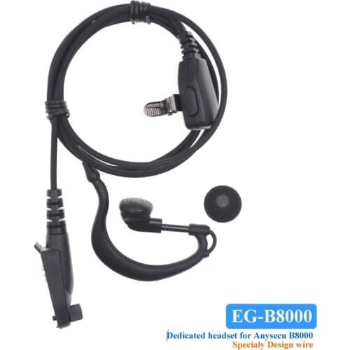 Anysecu Headset Fit For Uniwa B8000 IP68 Waterproof POC Walkie Talkie 4000mAh NFC Loud Speaker 4G LTE Smartphone