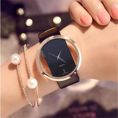 Women Watches TOP Brand Luxury Leather Quartz Antique Stylish Round Dress Ladies Clock Relogio Feminino relogio masculino 2019