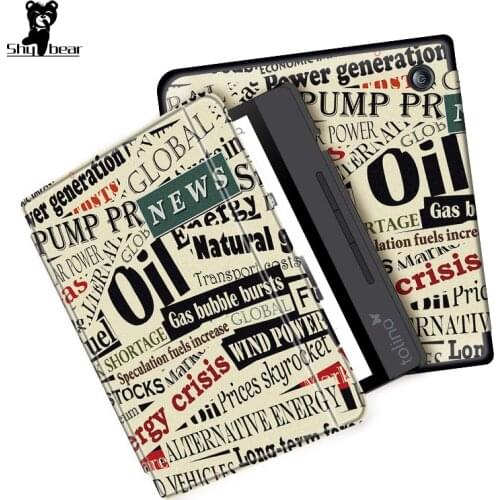 Cover Case for Tolino Vision 5 2019 Case for Tolino Vision 5 7 inch Protective e-book e-reader skin smart funda capa film+stylus