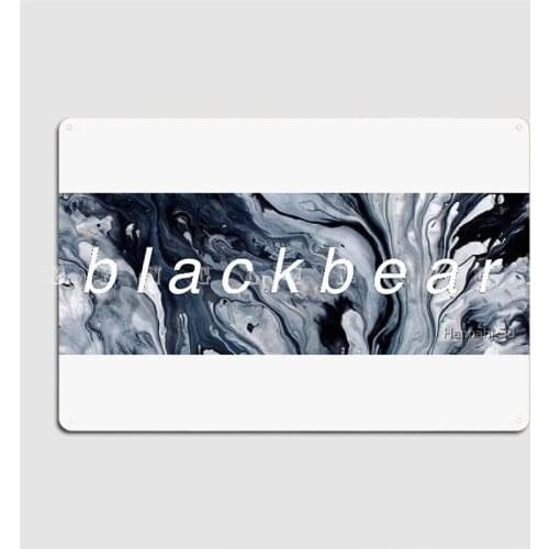 Blackbear Marble Metal Sign Cinema Kitchen Customize Kitchen Wall Decor Tin Sign Poster