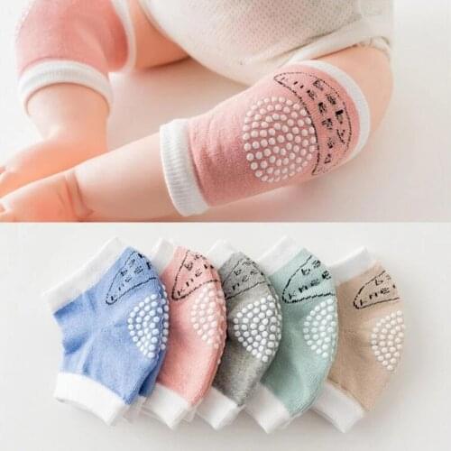 Babys Non-slip Baby Kneecap Childrens Cotton Knee Pad Toddler Infant Baby Crawling Knee Pads Kids Thick Mesh Breathable