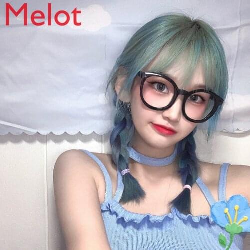 European and American Green Wig Womens Long Hair Natural Salt Sweet Fairy Wig Creative Personalized Decoration Free Shipping