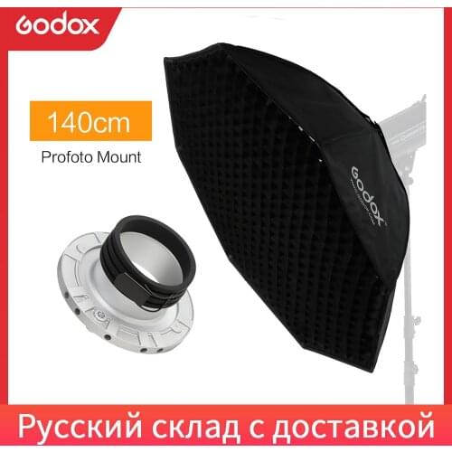Godox Pro 140cm 55" Studio Octagon Honeycomb Grid Softbox Reflector Softbox with Profoto Mount for Studio Strobe Flash Light