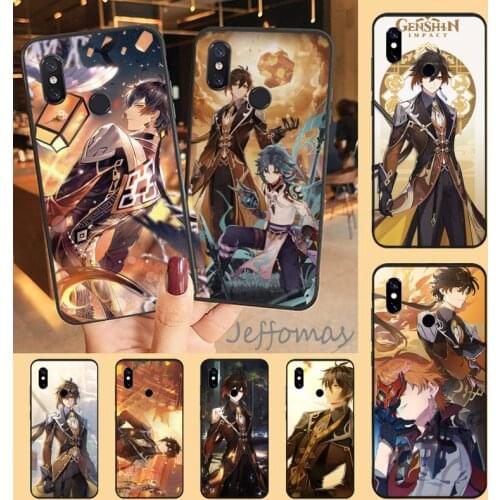 Hot game zhongli genshin impact Phone Case For Xiaomi Redmi note 7 8 9 t max3 s 10 pro lite coque shell cover funda