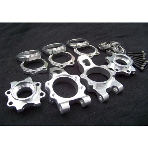 CNC alloy rear wheel hub carrier set 85082 for 1/5 RC CAR PARTS HPI ROVAN BAJA5B