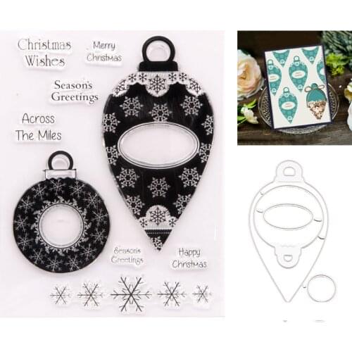 WYSE Christmas Label Metal Cutting Dies/Clear Stamp Snowflake Stamps and Dies 2020 New Stencil for DIY Scrabooking Paper Card