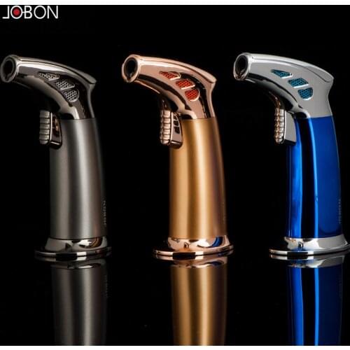 Impact flame torch jet flame outdoor windproof lighter lighter creative cigar lighter barbecue kitchen supplies strong firepower
