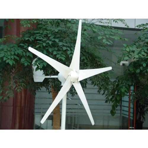 400W wind turbine generator 3/5 blades enough power output 2m/s low wind-speed start With controller