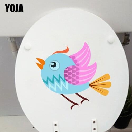 YOJA 23X20.5CM Flying Bird Toilet Sticker BedRoom Home Wall Decal Decor T3-1166