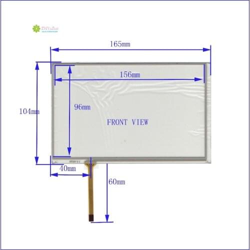 ZhiYuSun compatible HST-TPA7.1D 7.1inch 4 line For Car DVD touch screen panel for radio car 165mm*104mm FreeShipping