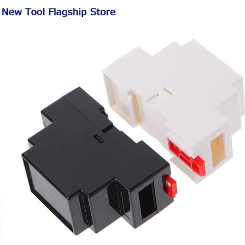 2Pcs/set 88x37x59mm Plastic Electronics Box Project Case DIN Rail PLC Junction Box