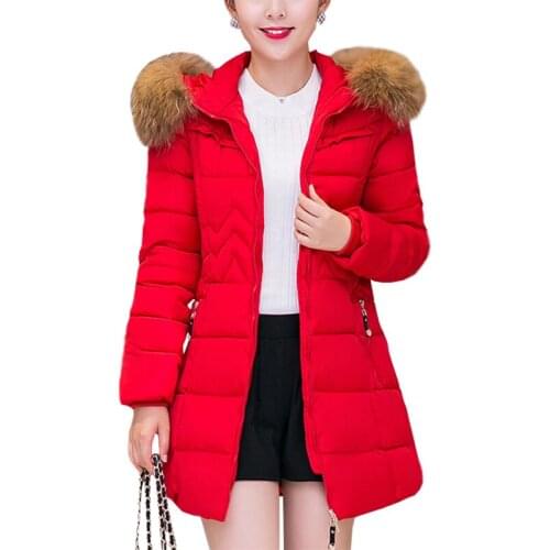 2017 Korean Version Jackets Coats womens Cotton Long Padded Winter Jacket Women Slim Coat Fashion Clothing Vestidos YL008
