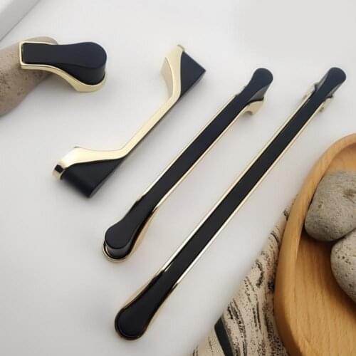 3-15Inch Black Cabinet Handles Stainless Steel Square Closet Drawer Cupboard Pulls Bathroom Door Knobs Furniture Kitchen Handle