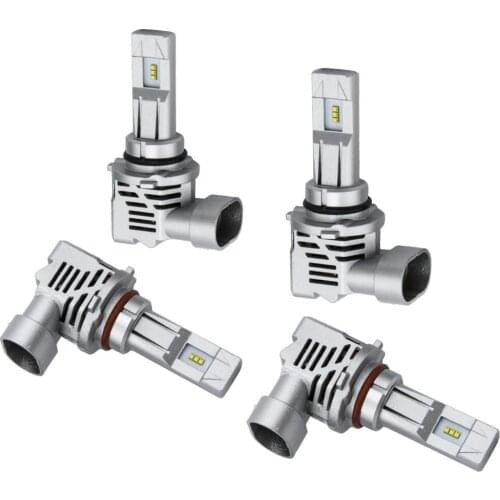 4pcs 9005 HB3 LED Headlight ZES Bulb Kit Hi/Lo Beam White 6500K 9006 HB4