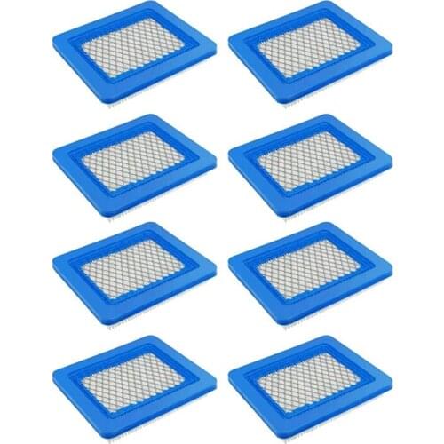 8Pcs Air Filter Lawn Mower Filters for Briggs & Stratton 491588 491588S 399959 Lawn Mower Air Filter