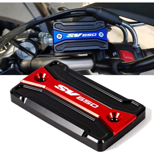 Motorcycle Aluminum Front Brake Fluid Reservoir Cover Cap For Suzuki SV1000 SV650 SV650S 1999-2014 2015 2016 2017 2018 2019