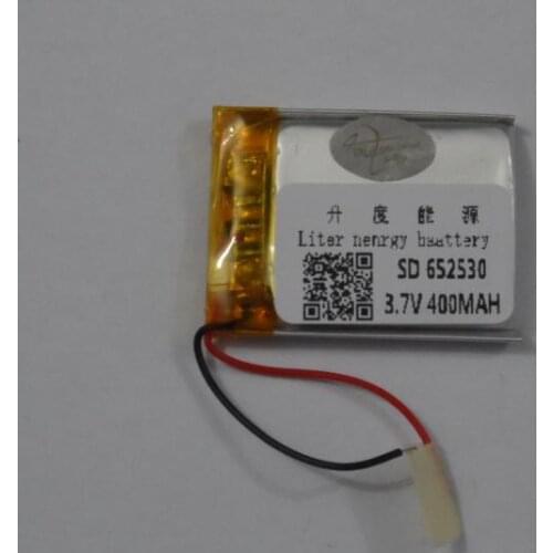 Factory direct selling 652530 3.7V 400mah Bluetooth speaker UL export certification polymer lithium batteries