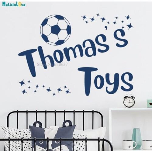 Childs Toy Personalised Playroom Decal Childrens bedroom Custom Name Mural Vinyl Wall Sticker BA900