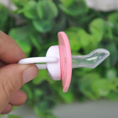 Newborn baby silicone nipple, childrens silicone orthodontic dummy nipple, portable anti-fall baby nipple, safety and hygiene d
