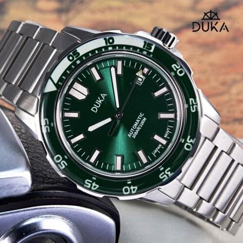 DUKA 2021 New Luxury 109 Fashion Sapphire Men Watch Automatic Winding Mechanical Watch Men Accessories NH35 Waterproof Luminous